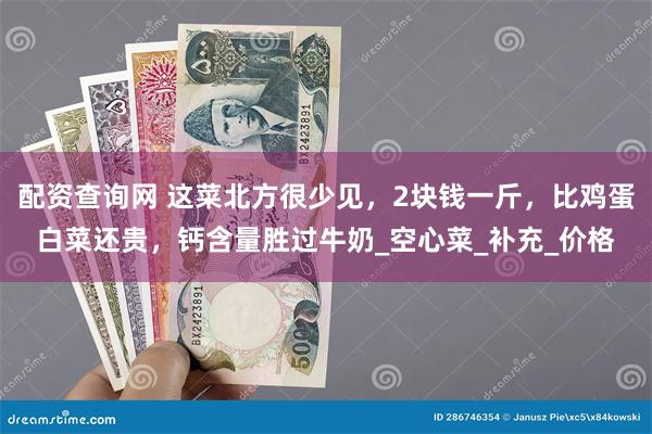 配资查询网 这菜北方很少见，2块钱一斤，比鸡蛋白菜还贵，钙含量胜过牛奶_空心菜_补充_价格