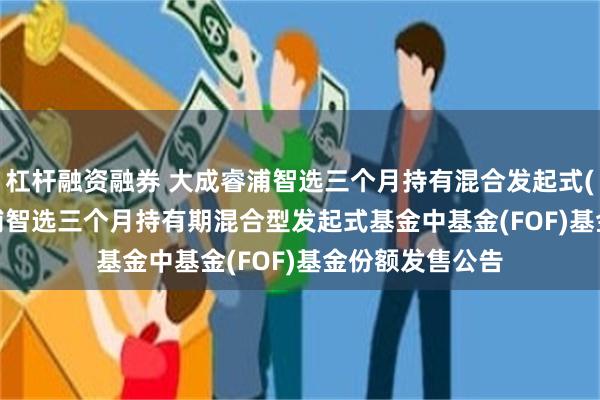 杠杆融资融券 大成睿浦智选三个月持有混合发起式(FOF): 大成睿浦智选三个月持有期混合型发起式基金中基金(FOF)基金份额发售公告