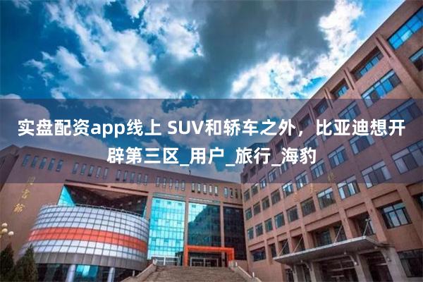 实盘配资app线上 SUV和轿车之外，比亚迪想开辟第三区_用户_旅行_海豹