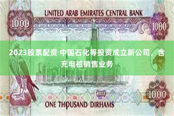 2023股票配资 中国石化等投资成立新公司，含充电桩销售业务