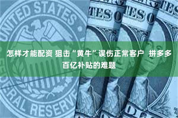 怎样才能配资 狙击“黄牛”误伤正常客户  拼多多百亿补贴的难题